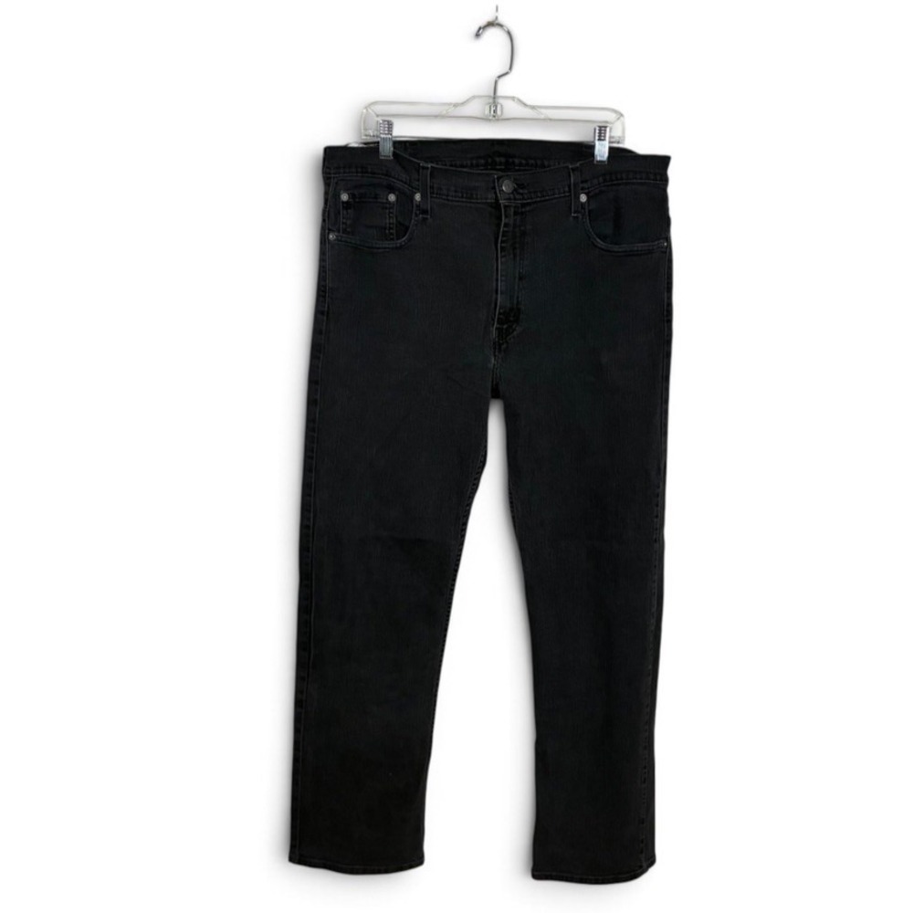 Levis 569 Mens Jeans 38x34 Faded Black Loose Straight Baggy Denim 00569-0125
